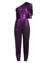 Retrof  te - Thambi Metallic One-Shoulder Jumpsuit at Saks Fifth Avenue